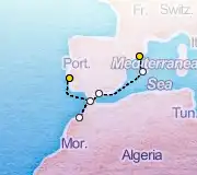 7 Night Barcelona to Lisbon cruise