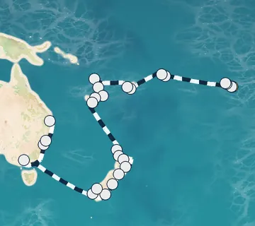 37 Night Papeete to Brisbane cruise