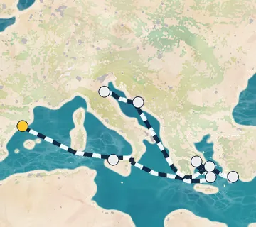 10 Night Barcelona to Ravenna cruise