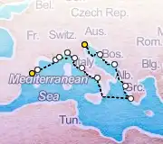 7 Night Barcelona to Rome cruise