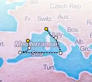 6 Night Barcelona to Savona cruise