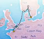 8 Night Copenhagen to Paris cruise