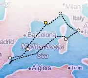 7 Night Toulon to Toulon cruise