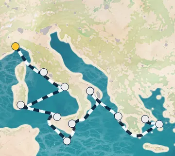 10 Night Savona to Athens cruise