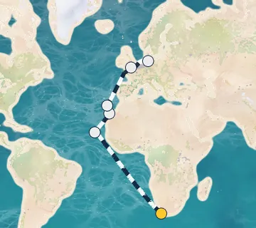 19 Night Cape Town to Hamburg cruise