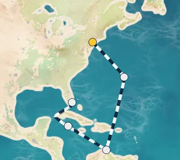 9 Night Bayonne to Miami cruise