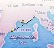 2 Night Barcelona to Marseille cruise
