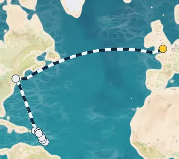 21 Night London to New York cruise