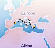 12 Night Athens to Barcelona cruise