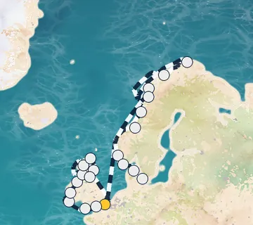 28 Night London to Copenhagen cruise