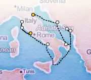 11 Night Ravenna to Rome cruise