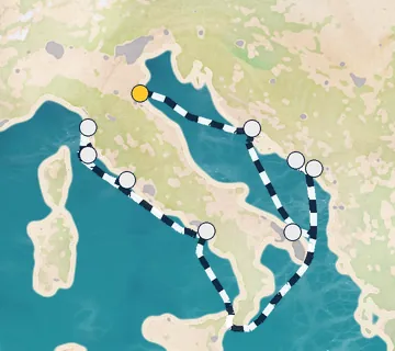 11 Night Ravenna to Rome cruise