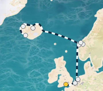 11 Night London to Reykjavik cruise