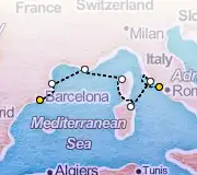 7 Night Barcelona to Rome cruise