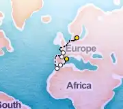10 Night Barcelona to Copenhagen cruise