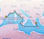 9 Night Barcelona to Athens cruise