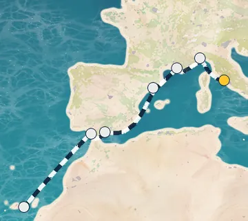 8 Night Rome to Las Palmas cruise