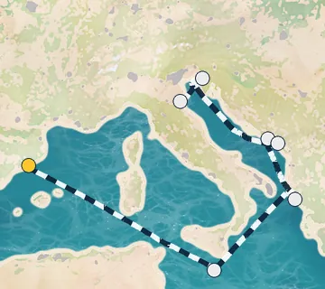 7 Night Barcelona to Ravenna cruise