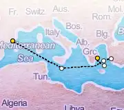 7 Night Athens to Barcelona cruise