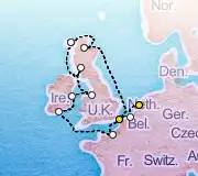 11 Night Ijmuiden to London cruise