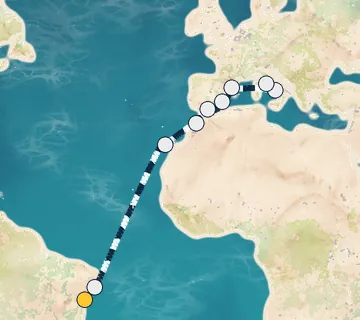 16 Night Salvador to Rome cruise