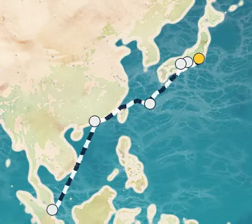 10 Night Tokyo to Singapore cruise