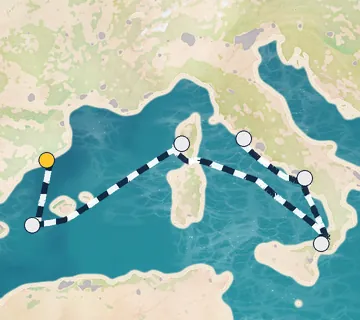 7 Night Barcelona to Rome cruise