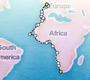 38 Night Cape Town to London cruise