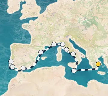 12 Night Athens to Lisbon cruise