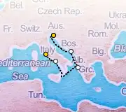 7 Night Trieste to Rome cruise