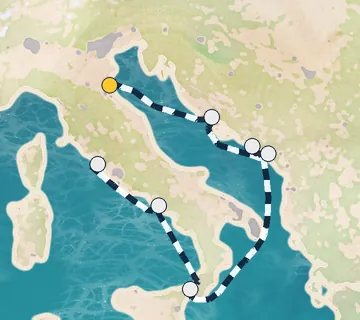 7 Night Ravenna to Rome cruise