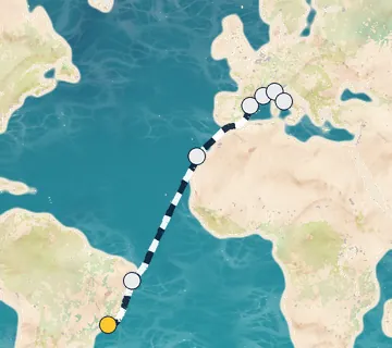 16 Night Rio to Rome cruise