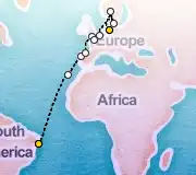 19 Night Maceió to Hamburg cruise