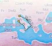 7 Night Ravenna to Rome cruise