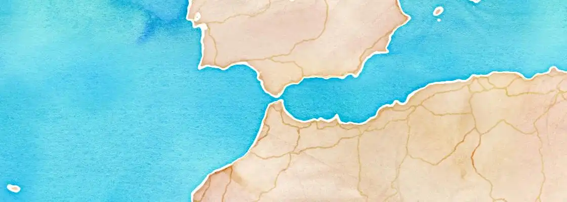 Map of Ceuta port area
