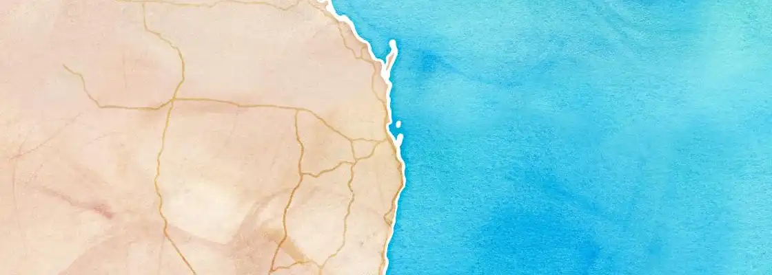 Map of Brisbane port area