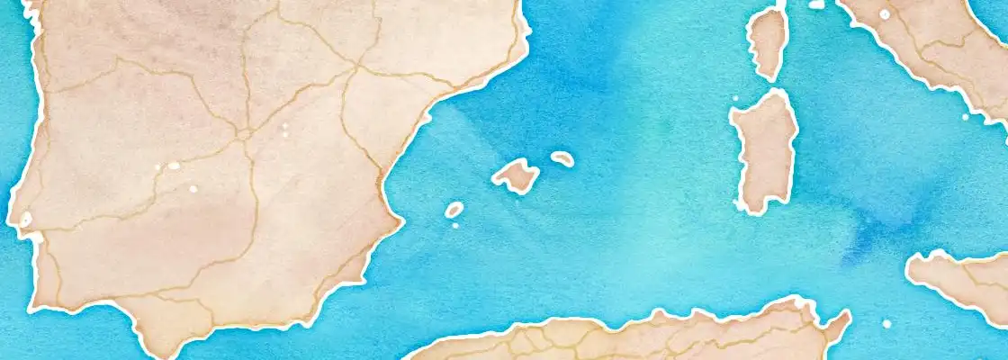 Map of Palma Mallorca port area