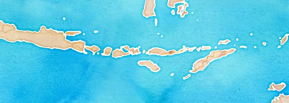 Map of Komodo Island port area