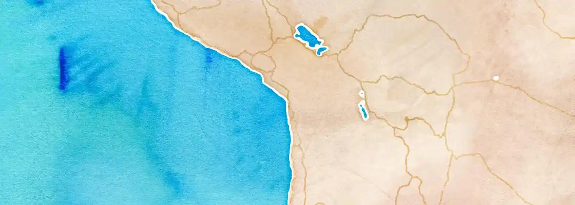 Map of Arica port area