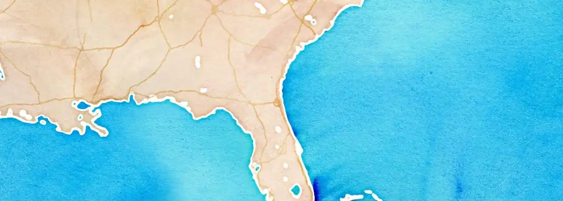 Map of Jacksonville port area