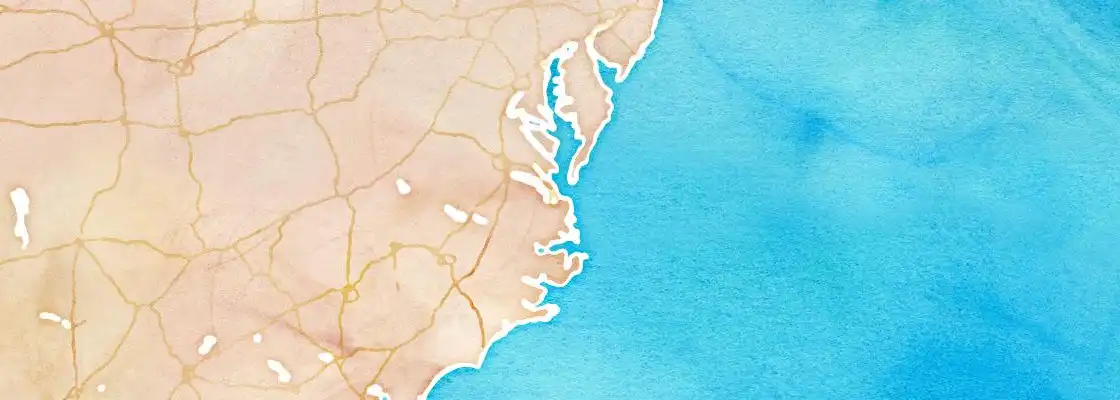 Map of Norfolk port area