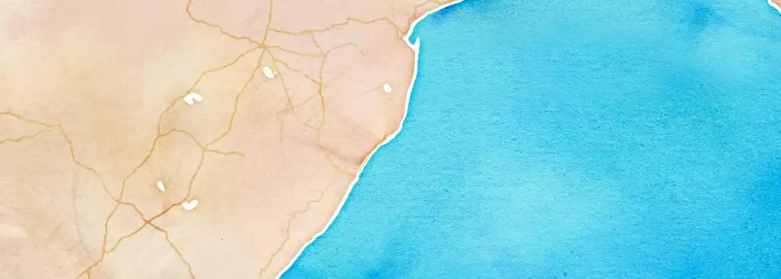 Map of Richards Bay port area