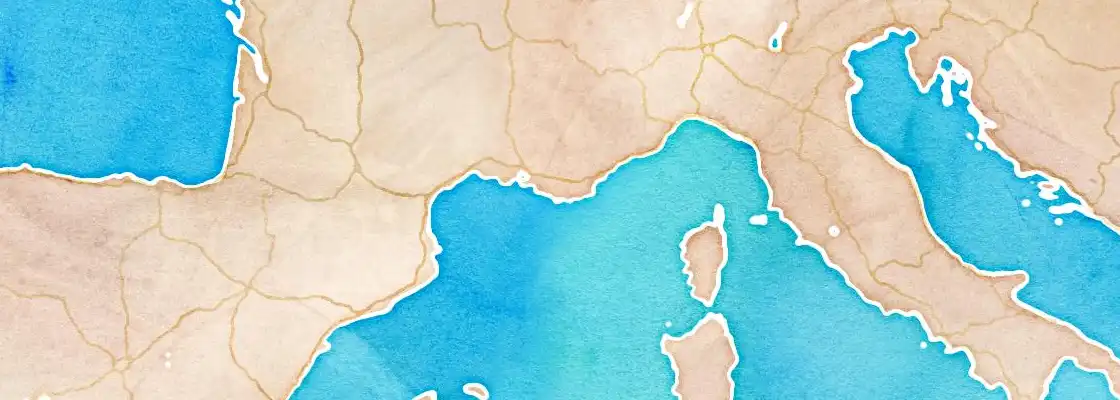 Map of Toulon port area