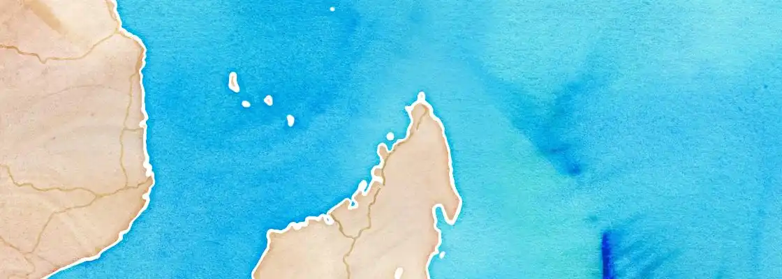Map of Nosy Be port area