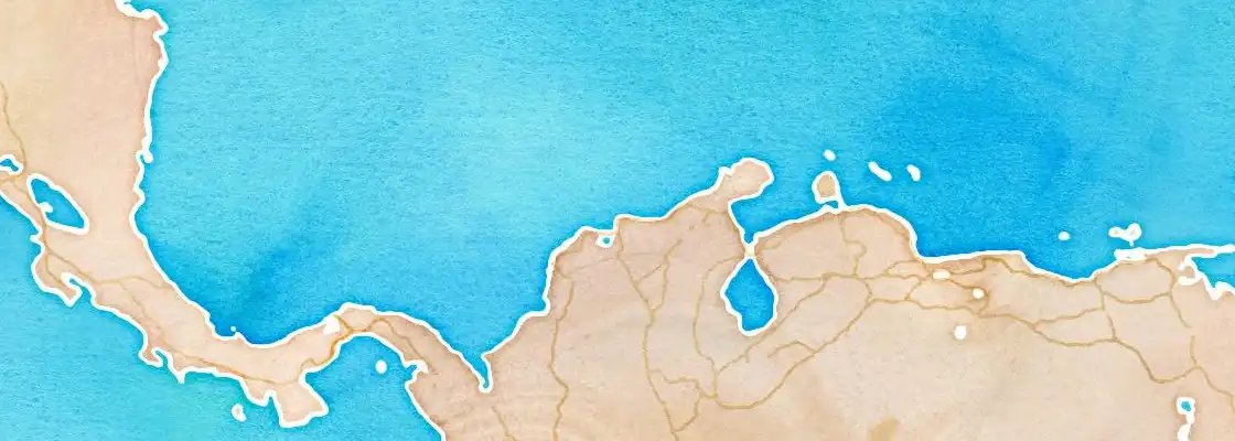 Map of Santa Marta port area