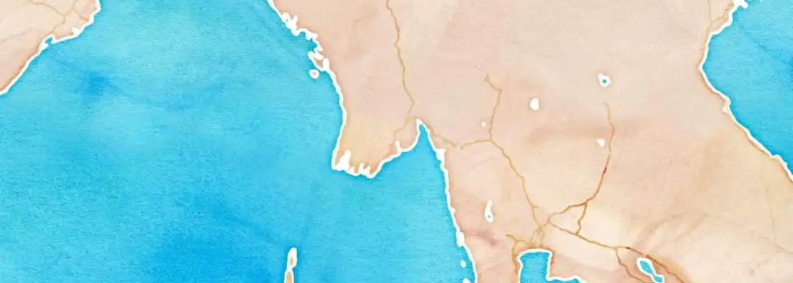 Map of Yangon port area