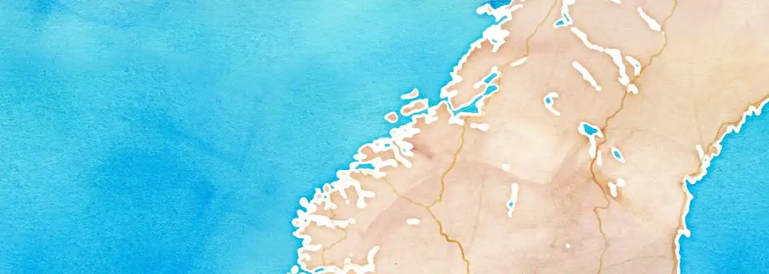 Map of Kristiansund port area