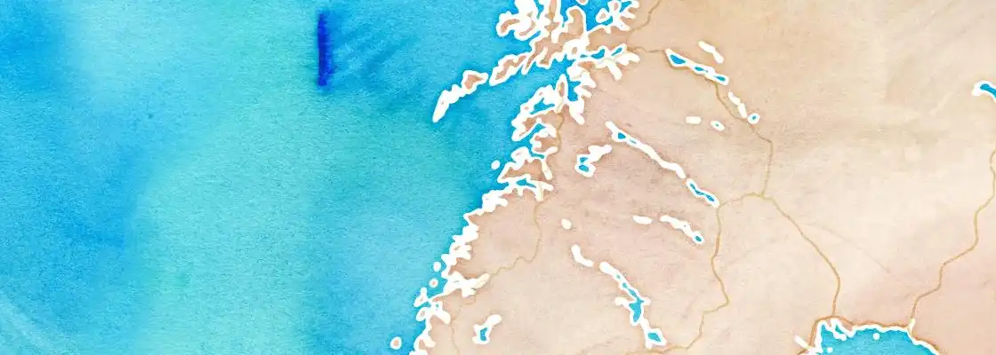 Map of Bodo port area