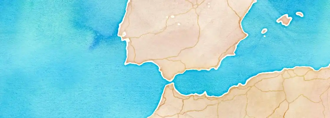 Map of Seville port area