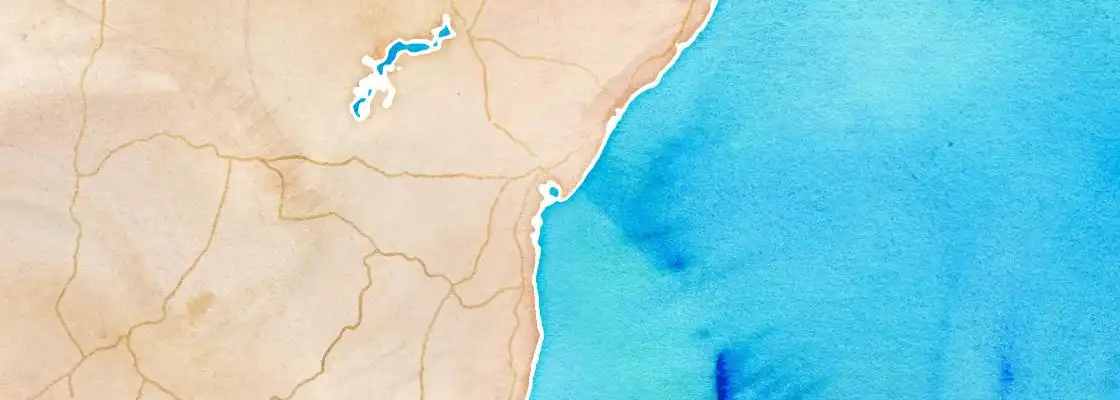 Map of Salvador port area
